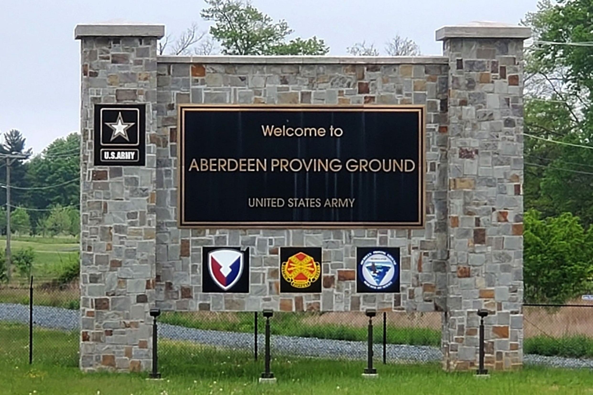 APG Welcome Sign